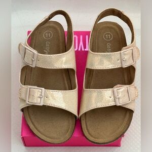 Cat & Jack Kids Glittery Sandals - Cream